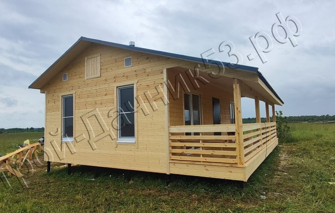 4 Каркасно-щитовой дом Д-34, 9х8м, 72 М², Тверская область, Зубцовский район, деревня Шевцово. (9)